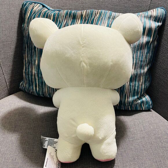 NWT SAN-X Korilakkuma & Kiiroitori from Rilakkuma Happy Time w Heart Plushie 12” - Picture 2 of 3